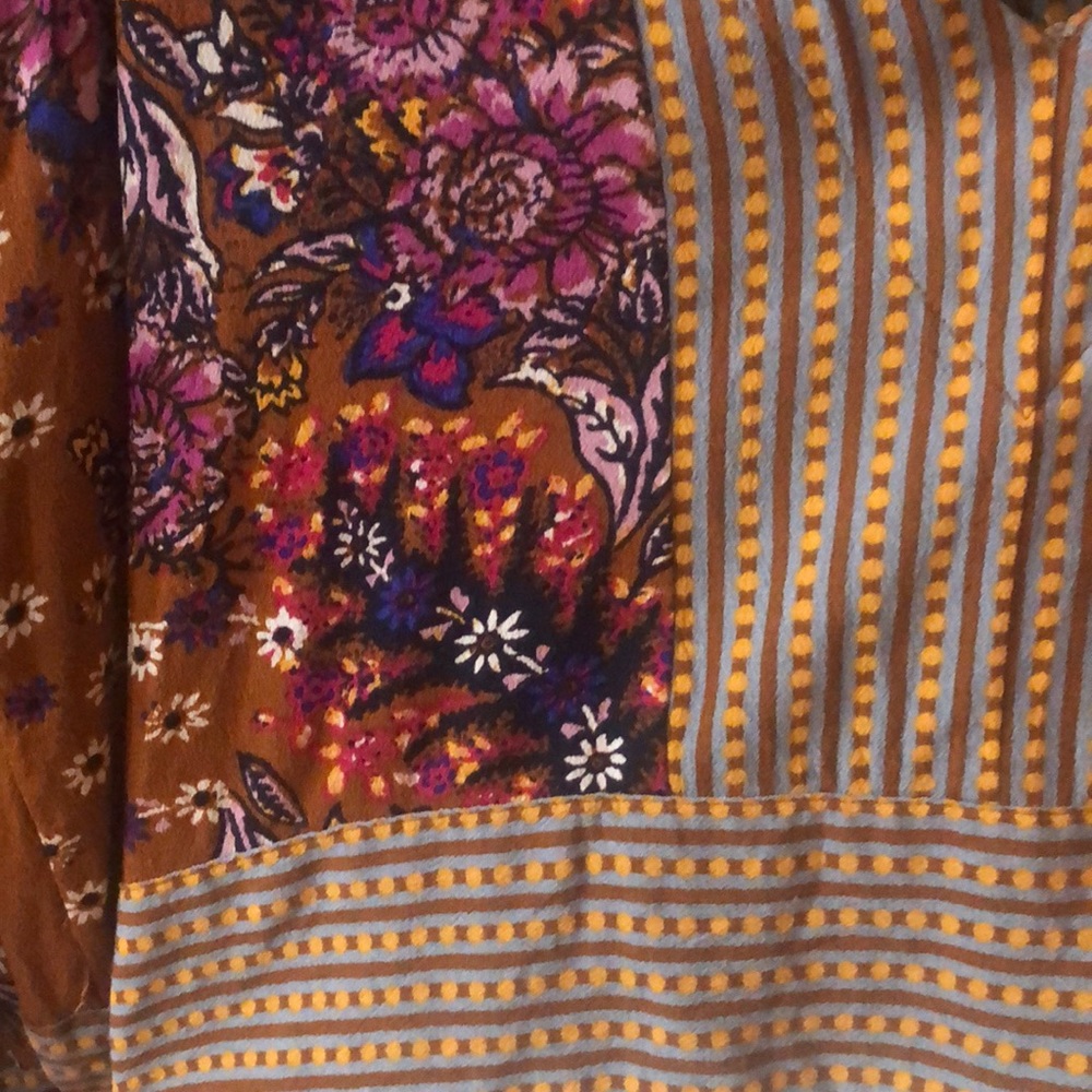 Free People Mix n Match Bell Sleeve Top size: S - Picture 3 of 4